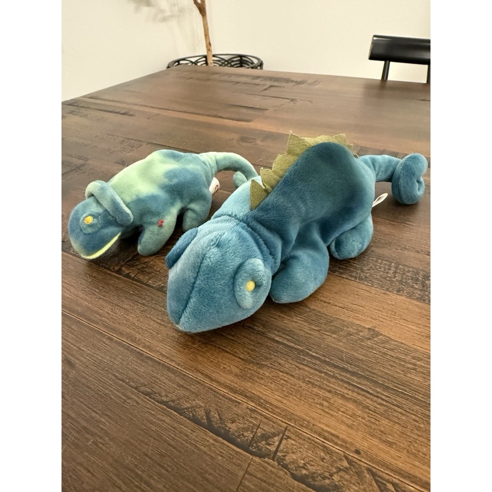 Ty Beanie Babies Lot of 2 IGGY The Iguana Regular Size And McDonald's Plush Bean